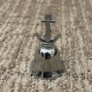 Silver Anchor Decorative Bell - Home Accents